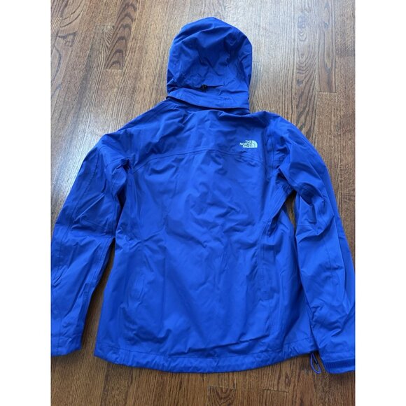 North Face Water Wind Proof Parka Light Jacket  Womens Size S Blue Hood - Picture 5 of 12